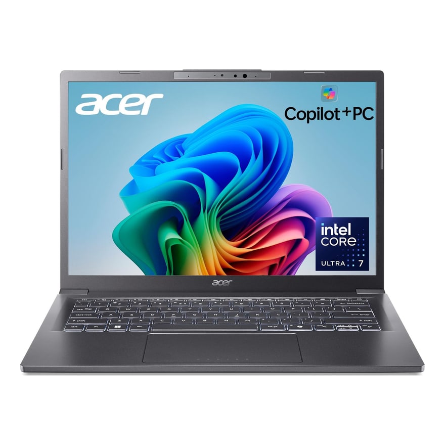 Laptop ACER Aspire 14 AI Copilot Intel Ultra 7 256V 16GB 1TB-M.2 14Inch HDMI 4USB W11-H Iron