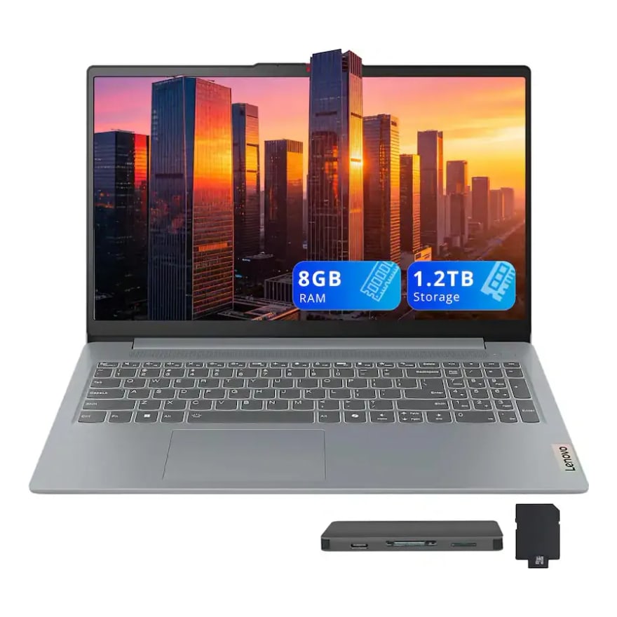 Laptop LENOVO IdeaPad Intel N150 8GB 128GB 15.6Pulg. Wifi BT HDMI 2USB3.2 USB-C W11-H Abyss Blue
