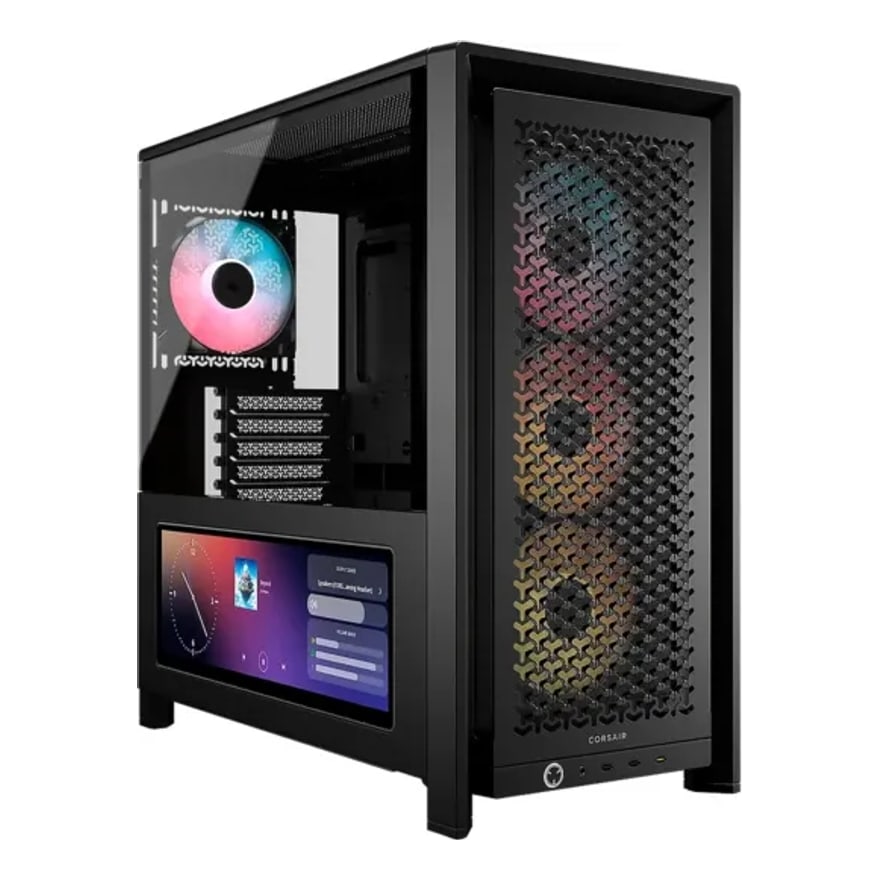 Case CORSAIR ATX 4000D Pantalla Tactil XENEON 14.5 TEMPERED GLAS MID-TOWER CASE N-PS 4VEN-RGB WHITE