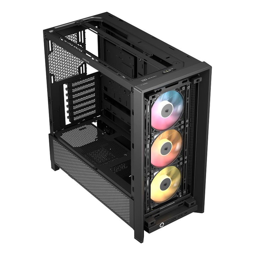 Case CORSAIR FRAME 4000D RS Modular Mid-Tower Tempered Glass USB-C 2USB-A Blanco