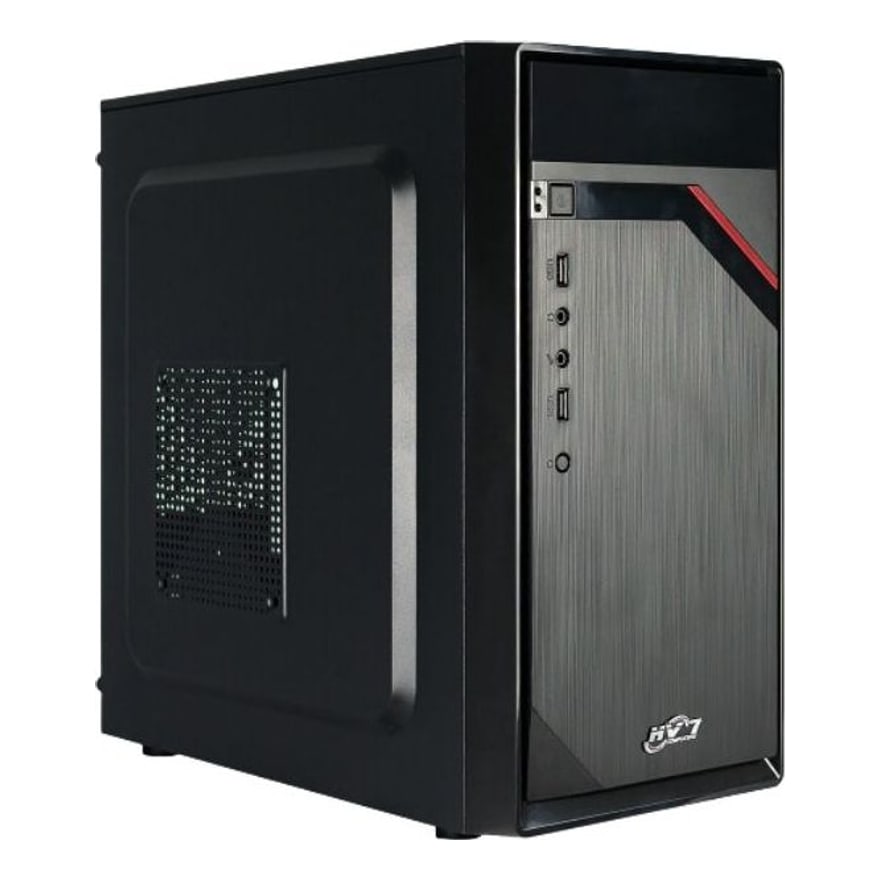 Case QUASAD MID-TOWER Z01 TECL-MOU con Fuente Black
