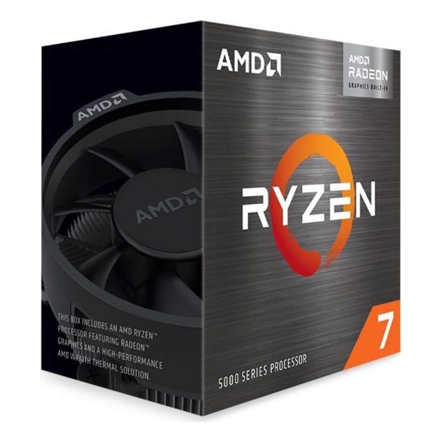 Procesador AMD AM4 RYZEN 7 5700G 3.8GHZ 8CORE 16 HILOS 16MB CACHE 65W TSMC 7NM FINFET