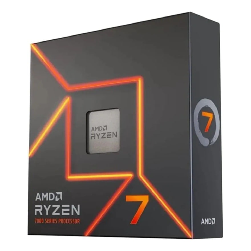 Procesador AMD AM5 RYZEN 7 7700 3.8GHZ 8CORE 16HILOS 8MB CACHE DDR5-128GB WRAITH PRISM