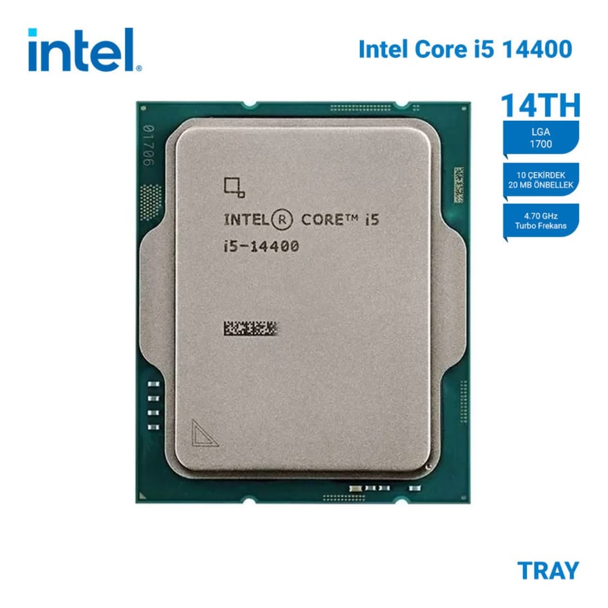 Procesador INTEL CORE I5-14400 14GEN 2.50-4.70GHZ 10NUCLEO 16HILO 20MB DDR5-4800 UHD770 LGA1700