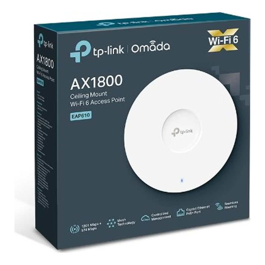 PUNTO DE ACCESO INALAMBRICO TP-LINK EXTERIOR WI-FI 6 AX1800 DOBLE BANDA IP67 EAP610-OUTDOOR