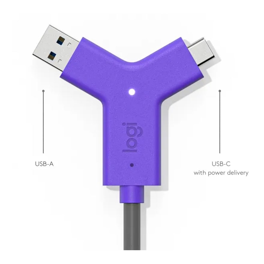 ADAPTADOR LOGITECH SWITCH PARA SALAS DE REUNION USB USB-C