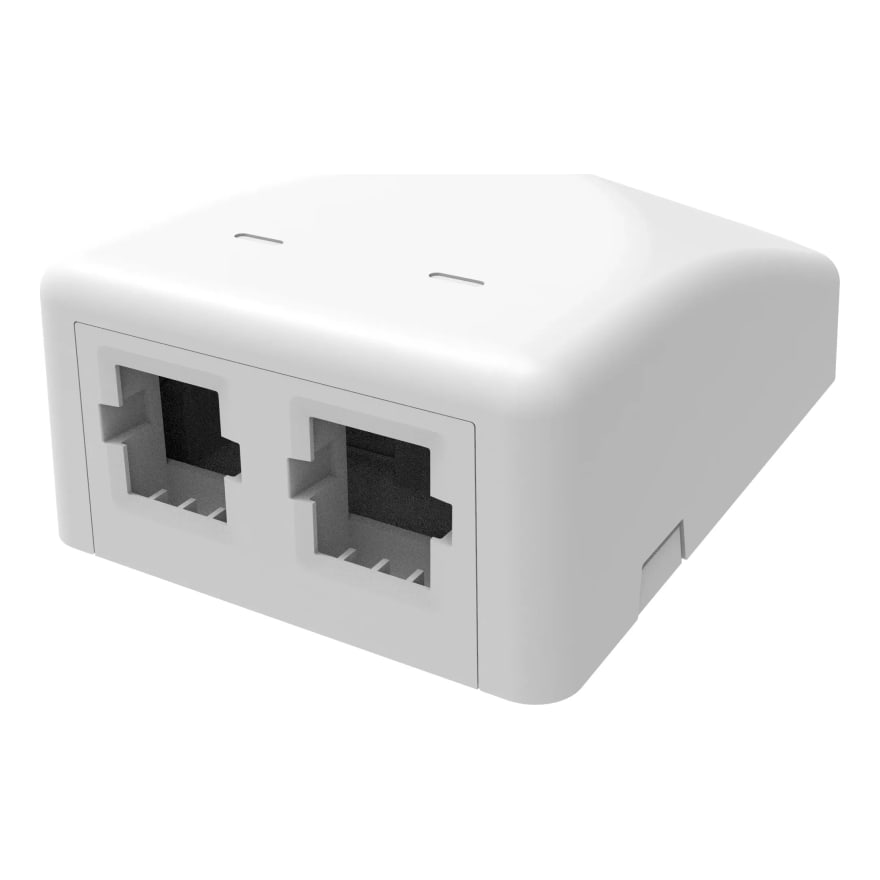 SURFACE MOUNT BOX 2 PORT BLANCO