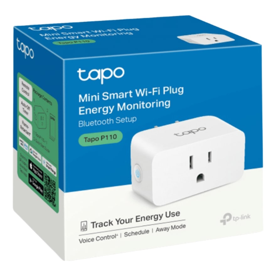 ENCHUFE INTELIGENTE WI-FI Tapo-P110M Monitorizacion Energia Control por Voz Temporizador Modo Ausent