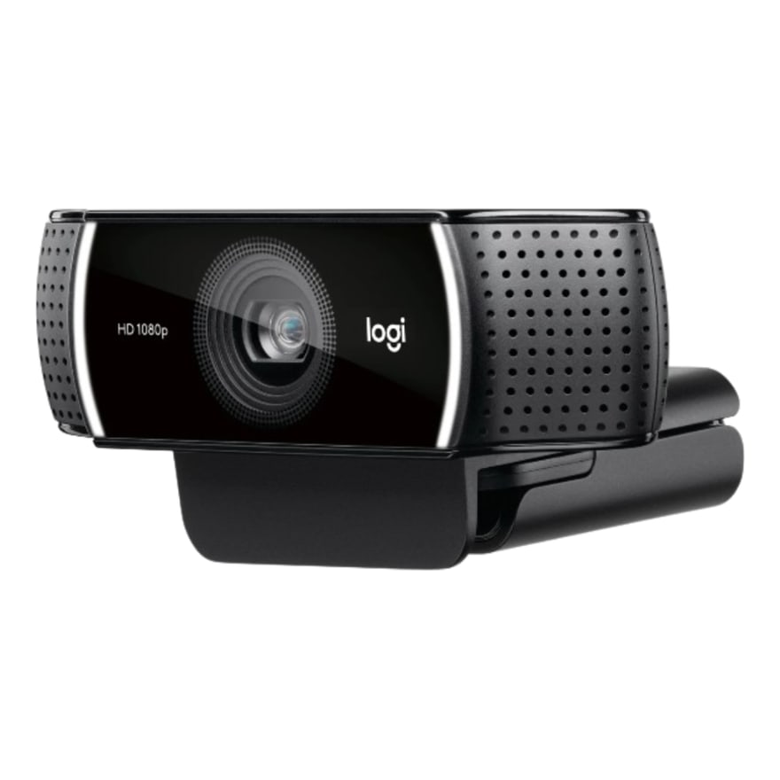 WEBCAM LOGITECH C922 STREAM-RECORD 1920X1080-30FPS-CAMPO VISUAL 78-TRIPODE
