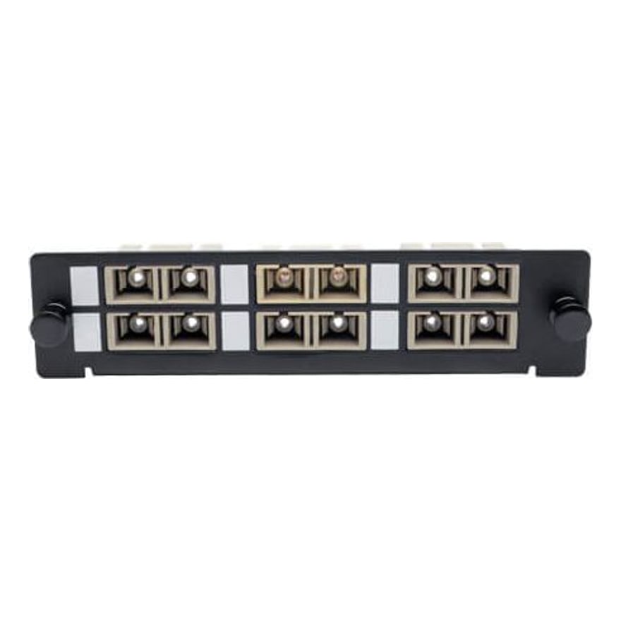 PANEL ADAPTER 6 PORT SC DUPLEX MM-SM NEGRO