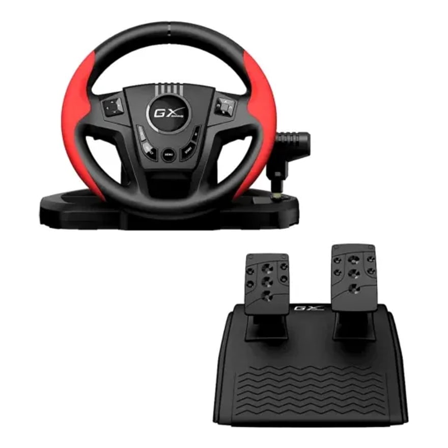 RACING WHEEL GENIUS SPEEDMASTER CON PEDAL PARA PS4 PS3 PC