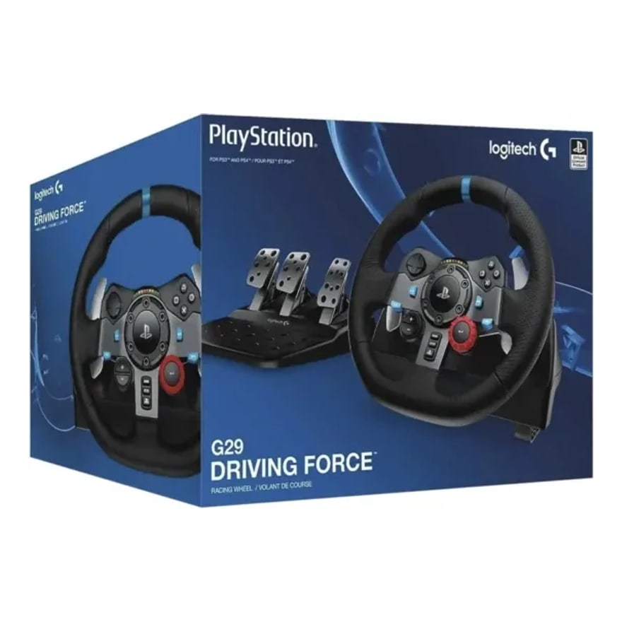 VOLANTE DRIVING LOGITECH G29 NEGRO PS3-PS4-PC SIMULACION INMERSIVA-PEDALES AJUSTABLES
