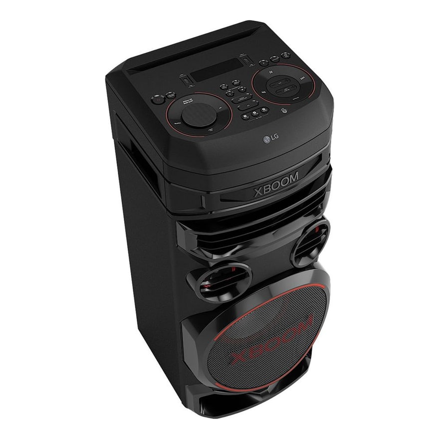 Torre de sonido LG XBOOM RNC7 Karaoke Star Poten. Bajos DS DJ App DJ Pad SBB Mult BT Negro