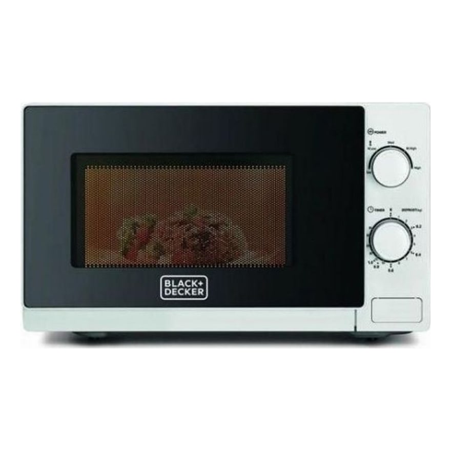 MICROONDAS BLACK AND DECKER 20LT PLATEADO