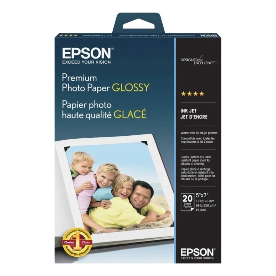 PAPEL EPSON PREMIUM GLOSSY PHOTO PAPER 16INC. X 100INC.