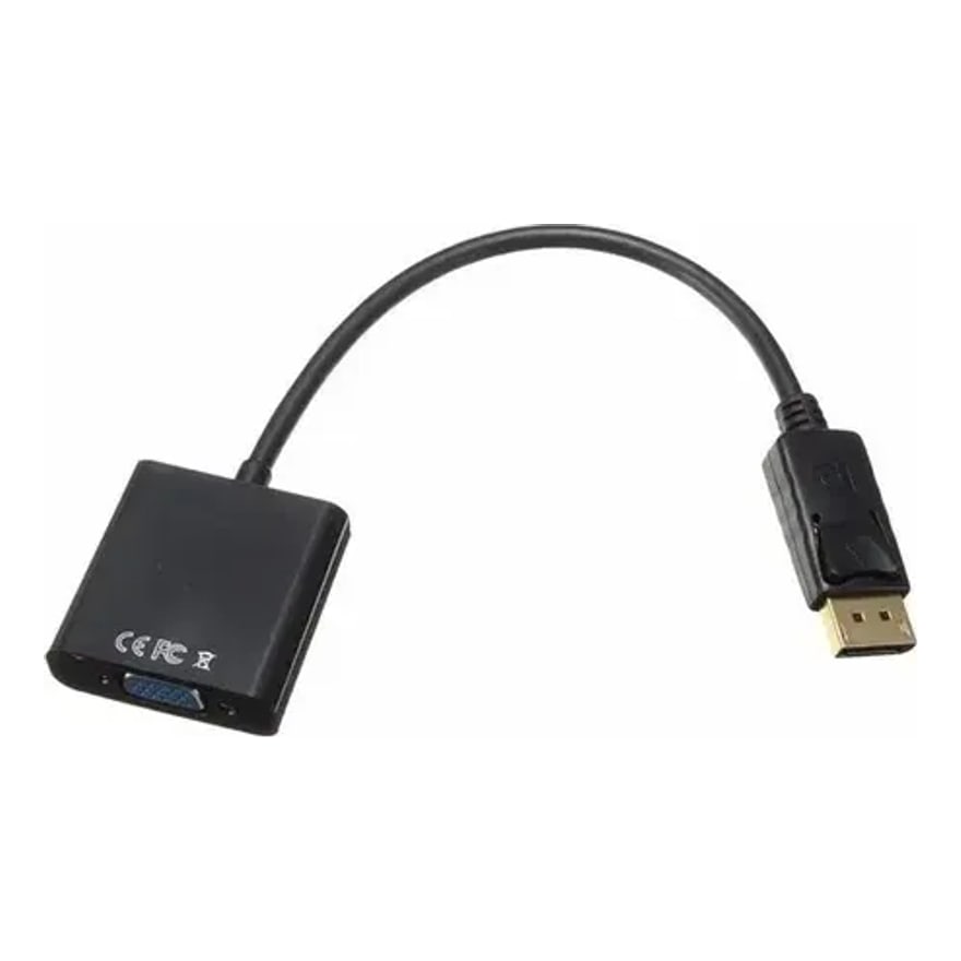 ADAPTADOR ARGOM DISPLAY PORT TO VGA 15CM NEGRO