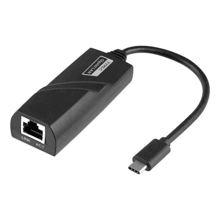ADAPTADOR ARGOM TYPE C TO RJ45 15CM NEGRO