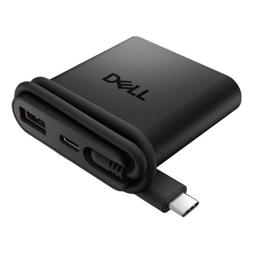 Adaptador Dell multipuerto USB-C 4en1 DA225 USB-A,2xUSB-C,HDMI Negro 1Y
