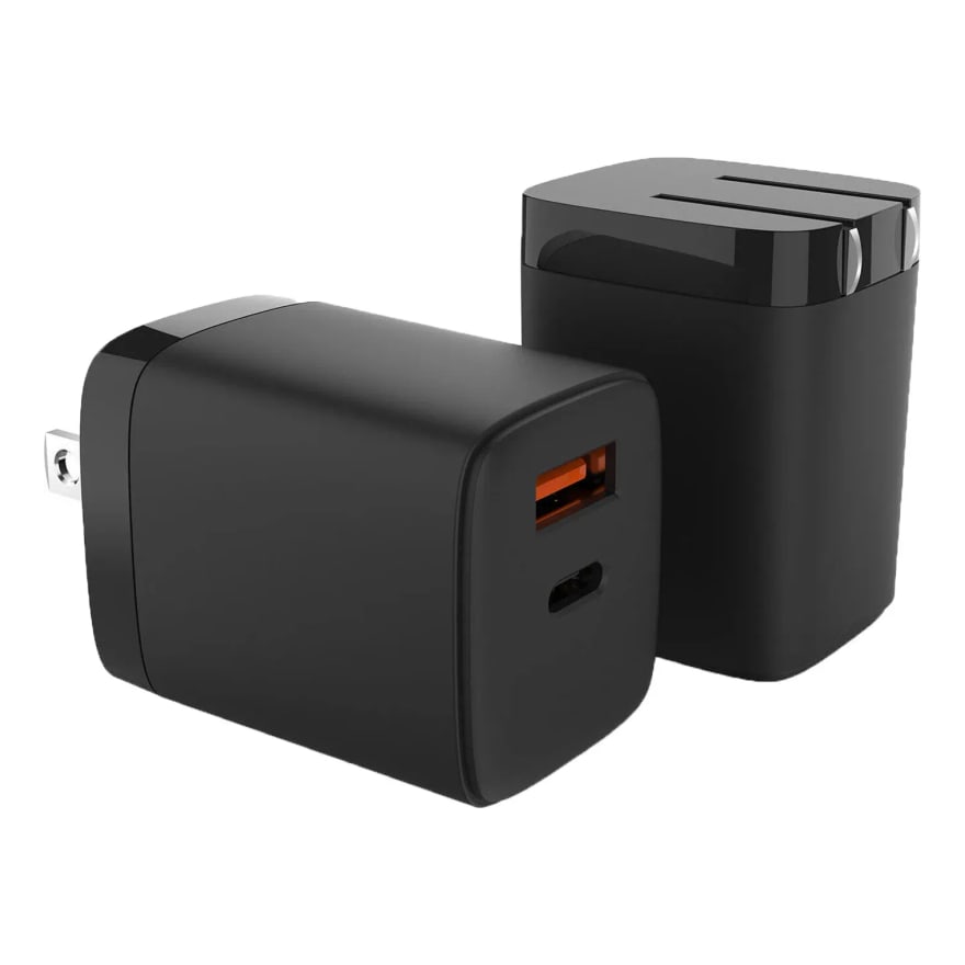 CARGADOR DE PARED ARGOM 38W PRO PD TYPE-C USB ARG-AC-0122BK BLACK
