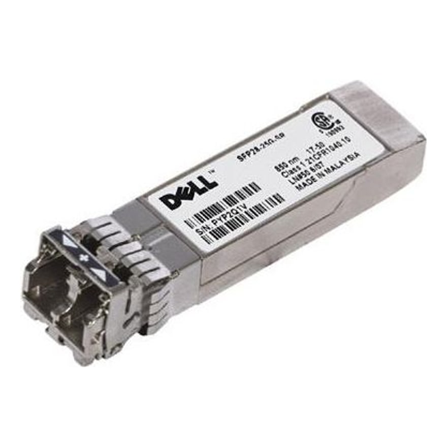 Transceiver DELL SFP28 SR 25GbE, 85C para tarjetas Broadcom57414-SFP28 de R660xs y R760xs