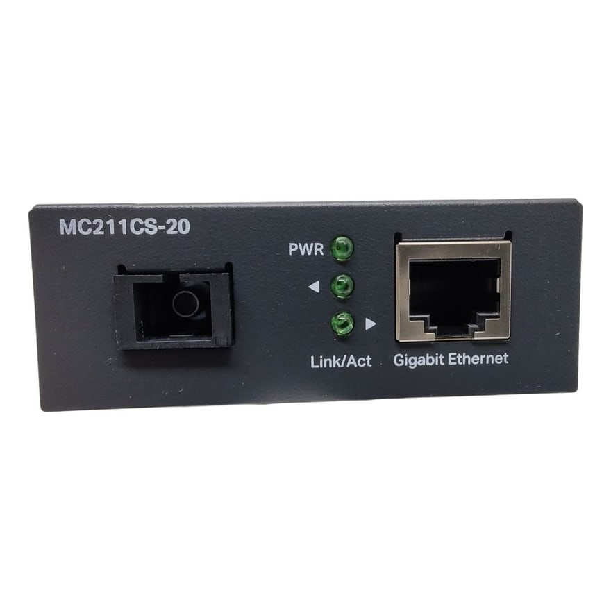 MEDIA CONVERTER TP-Link MC211CS-20 RJ45 10-100-1000Mbps Auto MD-MDIX AMPL-FIBRA 20KM