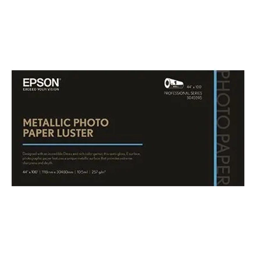 PAPEL EPSON METALLIC PHOTO GLOSSY 44X100 ROLL