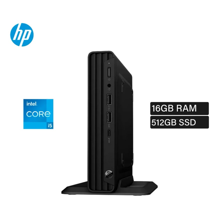 Computador HP Pro Mini 260 G9 Intel Core I5-1334U 16GB-DDR4 512GB Free-Dos Negra