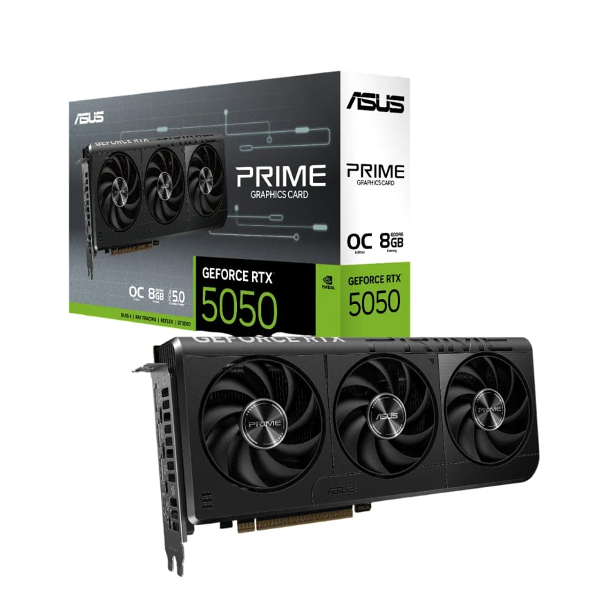 Tarjeta de video ASUS PRIME Geforce RTX-5050 8GB GDDR6 128BIT HDMI 3DP 3Vent PCIe 5.0
