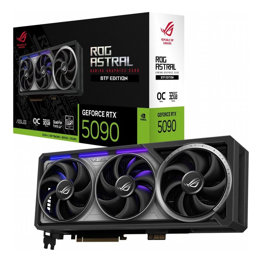 Tarjeta de video ASUS ROG ASTRAL RTX-5090-O32GB GAMING GDDR7 512BIT 2HDMI 3DP 3Vent PCIe 5.0