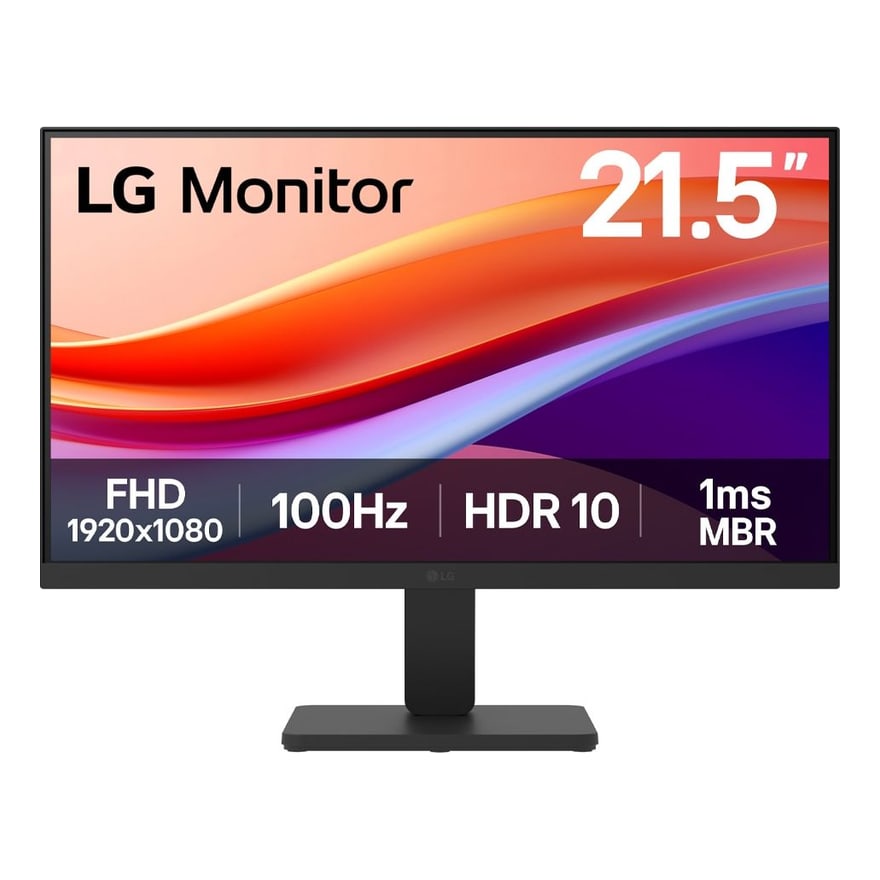 MONITOR LG 22Pulg. Full -HD 2HDMI HDR 10 1ms 100Hz Nativa con Overclocking 120Hz Negro