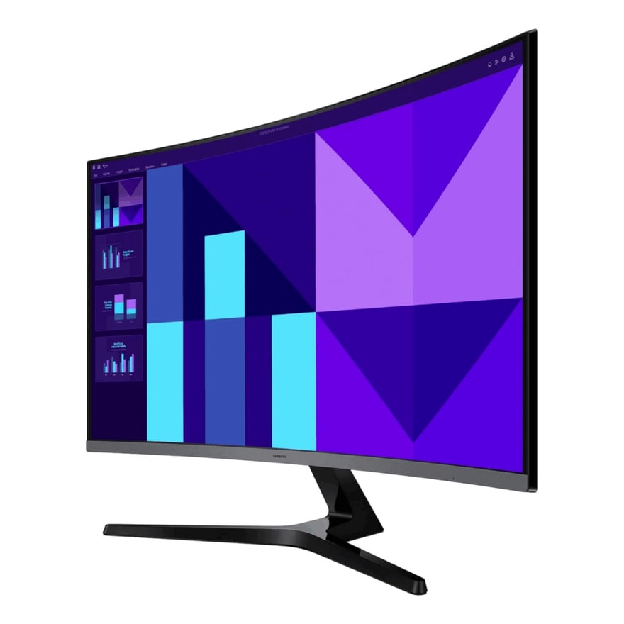 MONITOR SAMSUNG Essential 32Inch Curved Full HD 100Hz Refresh 4ms D-Sub HDMI Grafito