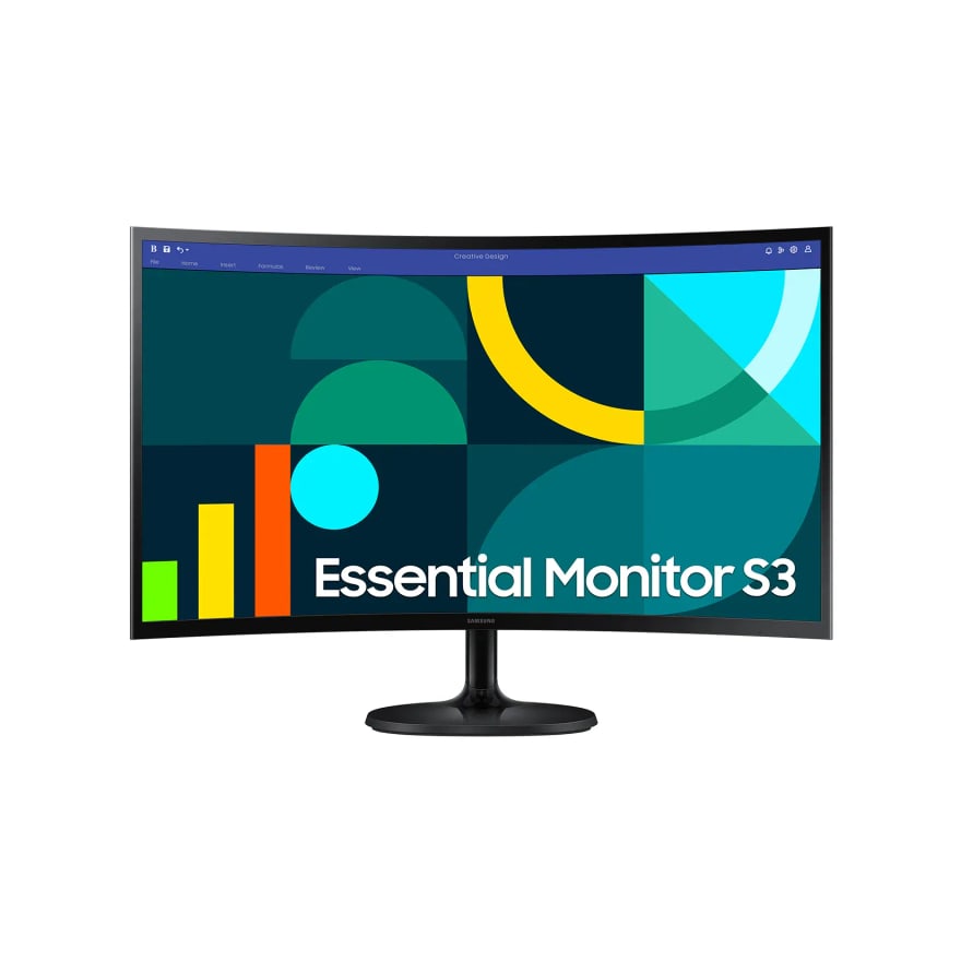 MONITOR SAMSUNG Gaming Essential S3 GD 27Inch Curved FHD 100Hz 4ms D-Sub HDMI Black