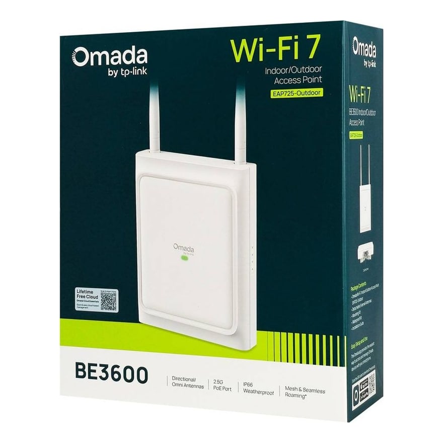 Access Point TP-Link Wi-Fi 7 Montaje en techo BE5000 4 Puerto Ethernet 2.5G 160Mhz