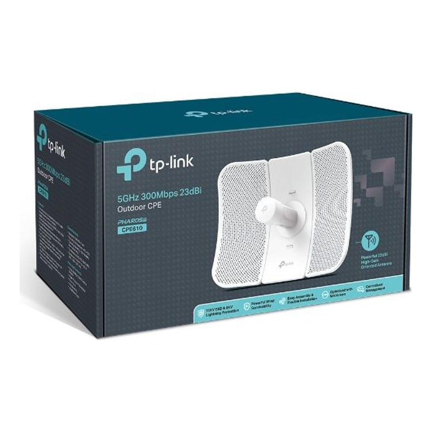 CPE DE EXTERIOR 5GHZ 300MBPS 23DBI CPE610