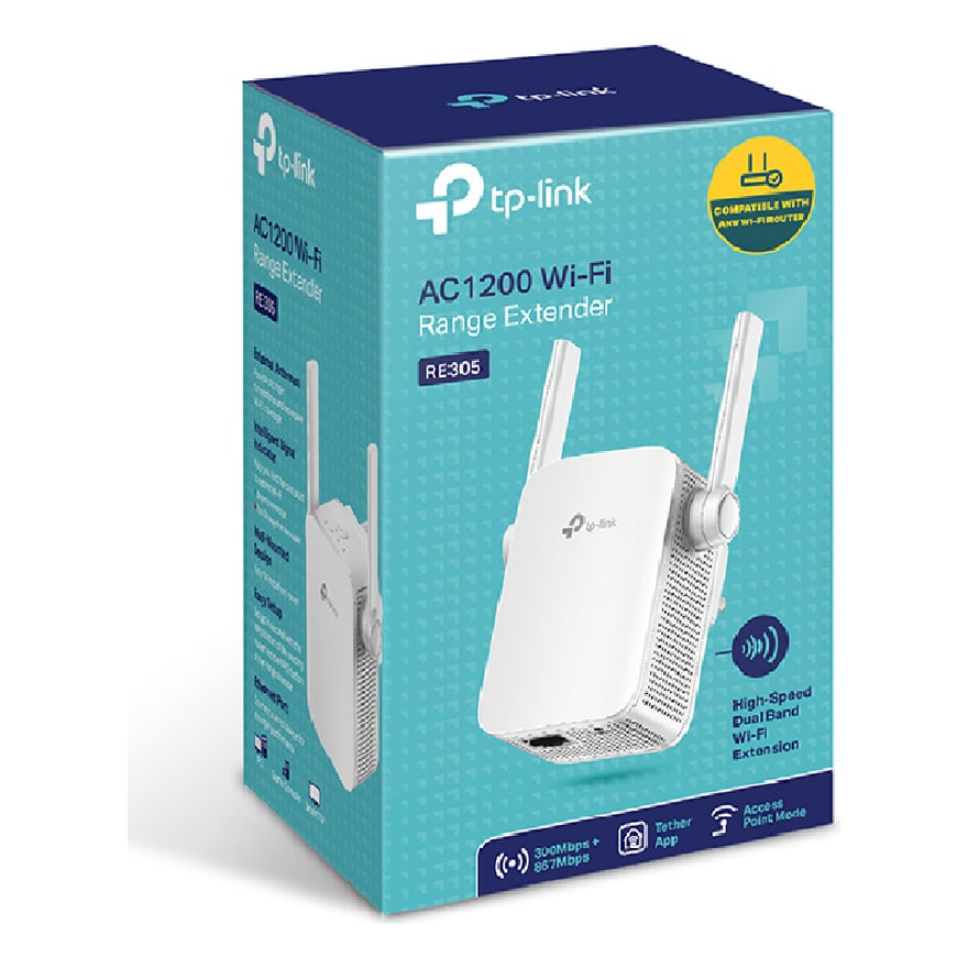 EXTENSOR DE COBERTURA WI-FI AC1200 RE305
