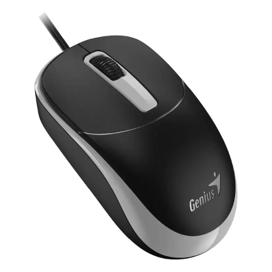 MOUSE GENIUS DX-123 USB-C Wired Black Gray