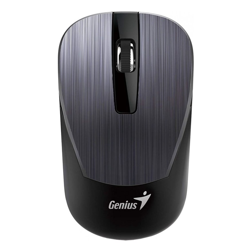 MOUSE GENIUS ECO-8015 WIRELESS RECARGABLE GRIS-NEGRO
