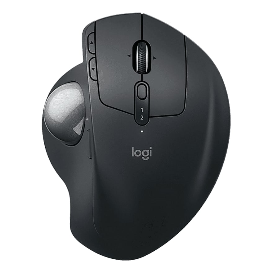 MOUSE LOGITECH MX ERGO S NEGRO TRACKBALL WIRELESS RECARGABLE BT LOGI BOLT FLOW 20° INCLINACION
