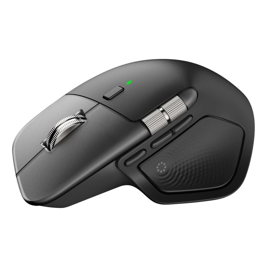 Mouse Logitech MX Master 4 buttons Wiireless Bluetooth, 2.4 GHz USB Gris Palido