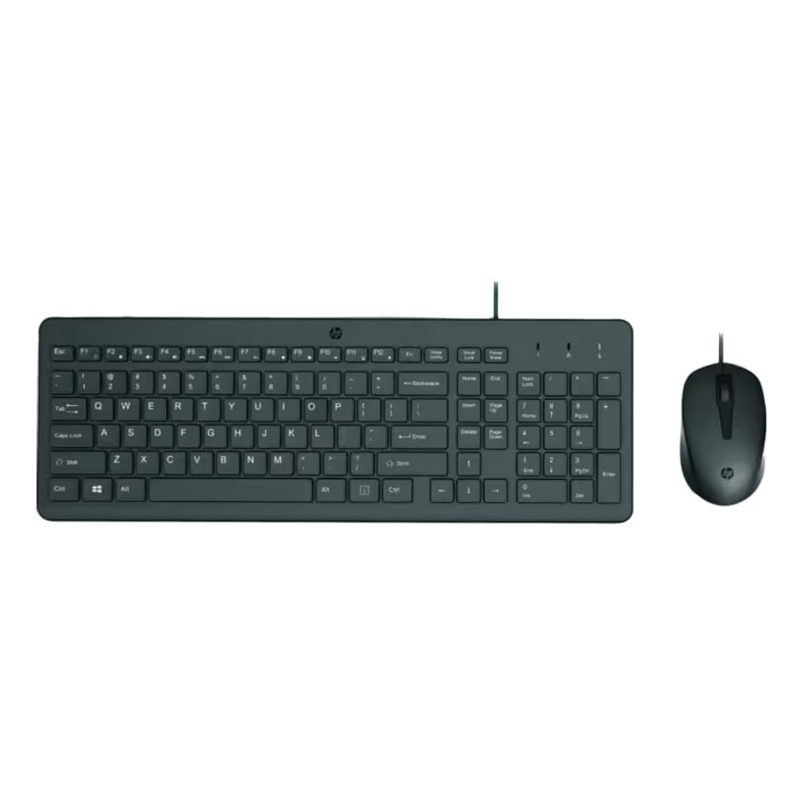 TECLADO - MOUSE HP 150 Wired USB Type-A Black