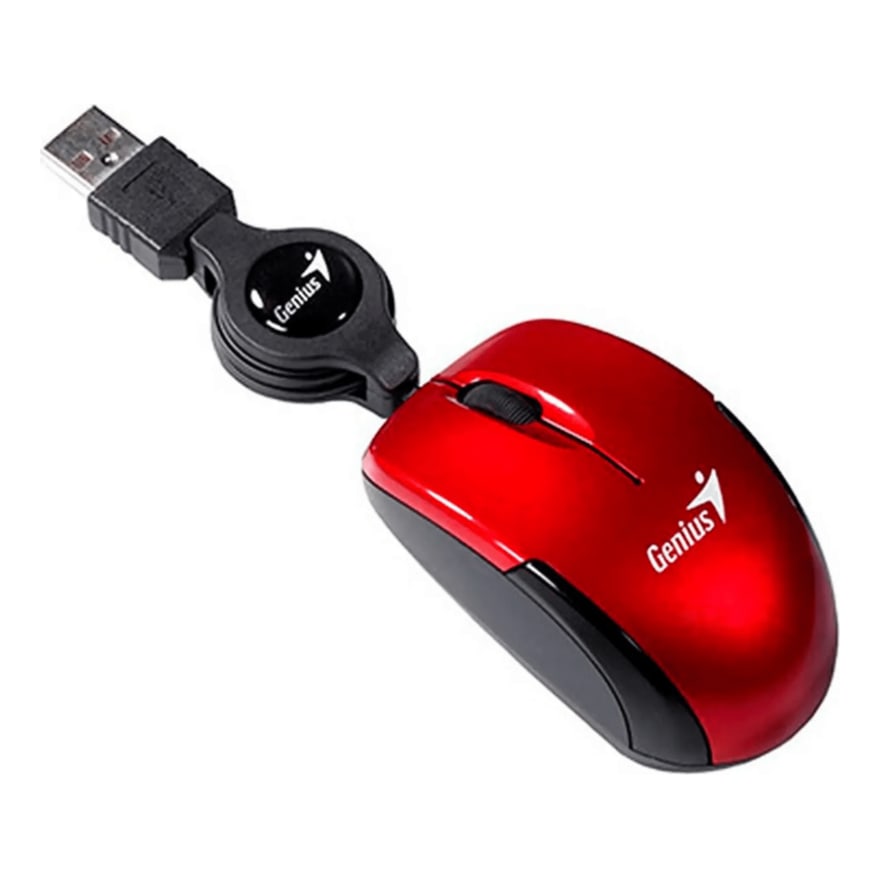 MOUSE GENIUS MICRO TRAVELLER USB RUBY