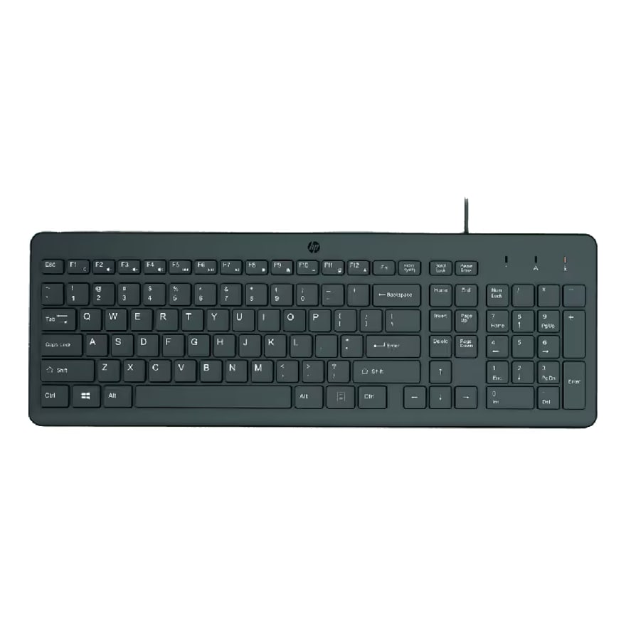TECLADO HP 150 Wired USB Type-A Black
