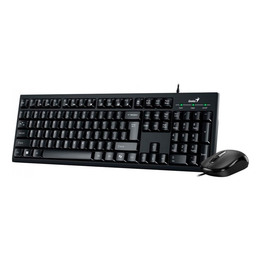 TECLADO GENIUS KM-100SE USB-MOUSE OPT. WIRED USB NEGRO SP