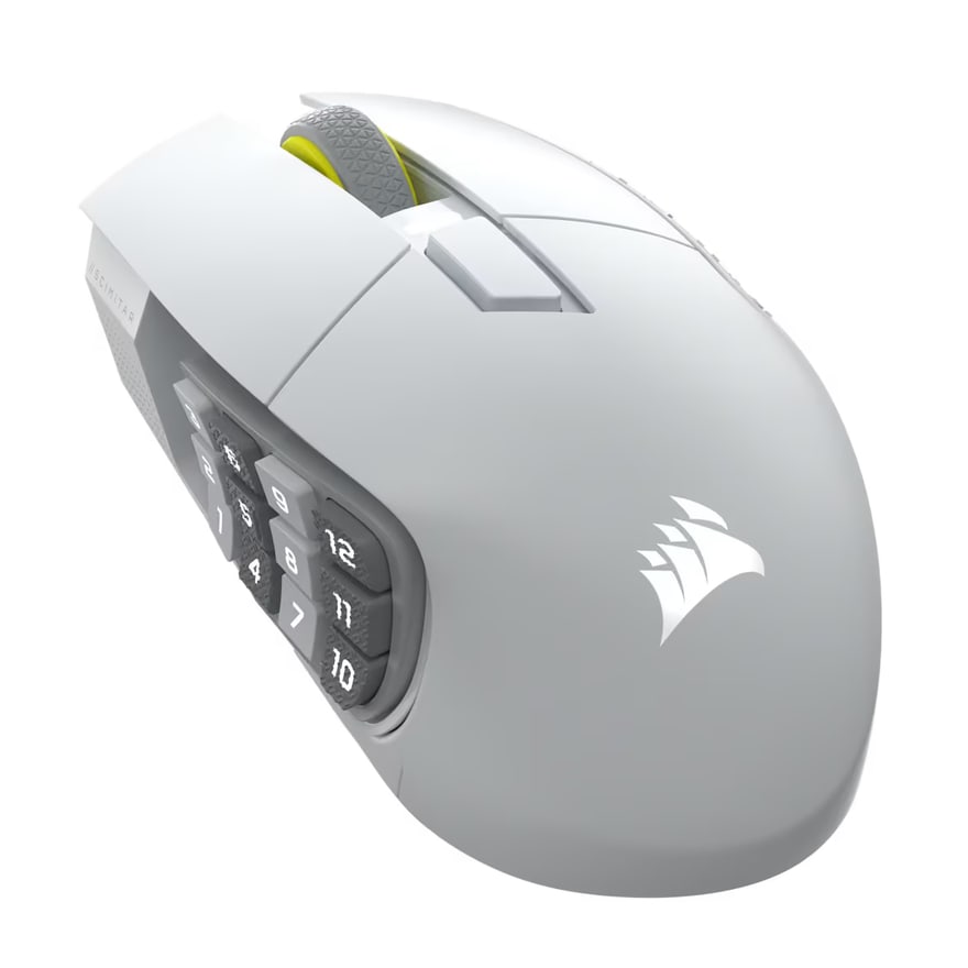 MOUSE CORSAIR SCIMITAR ELITE WIRELESS SE MMO GAMING 16Buttons Customizable Gris Metalico