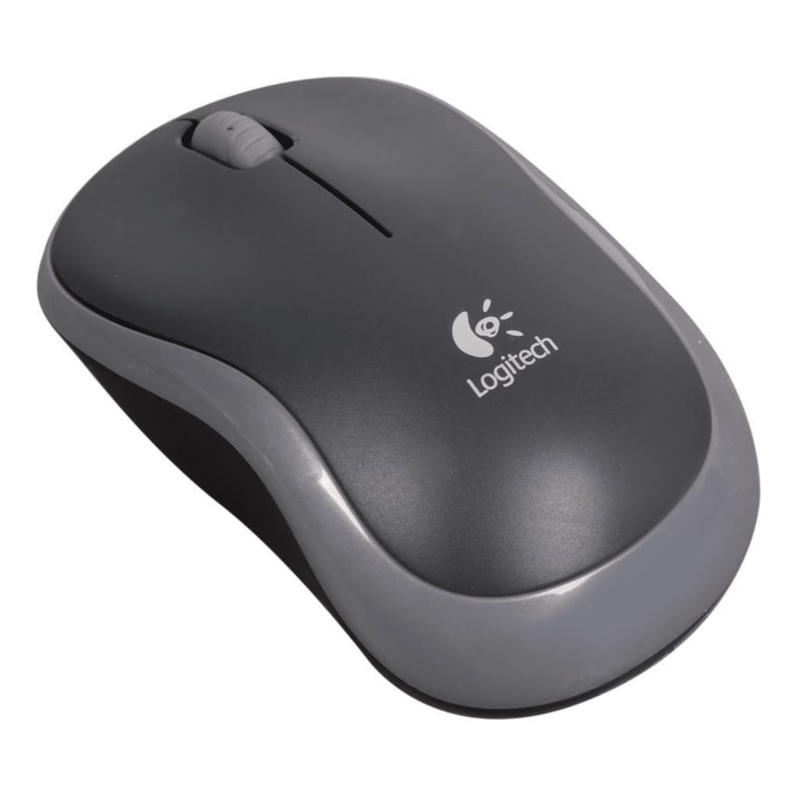 MOUSE LOGITECH M185 NEGRO-PLATEADO WIRELESS USB PLUG AND PLAY