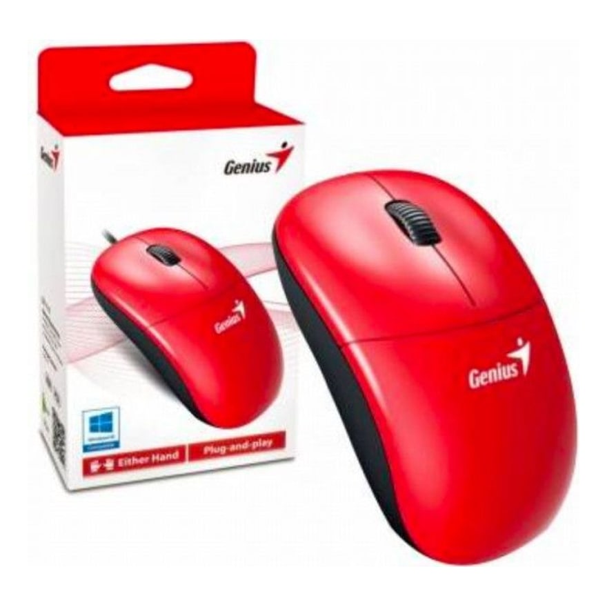 MOUSE GENIUS DX-110 USB ROJO G5