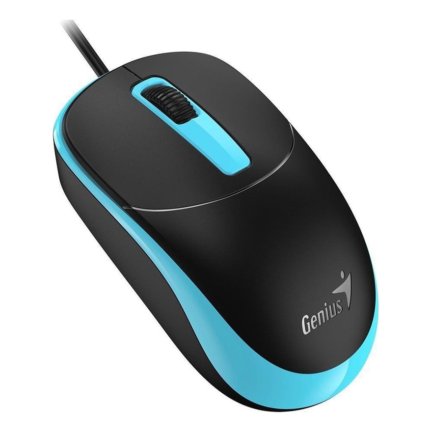 MOUSE GENIUS DX-123 USB-A Wired Black Blue