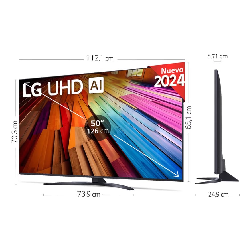 Televisor LG 50Pulg. Smart TV 4K Ultra HD AI NU85 Wi-Fi BT 2HMDI USB2.0 Ethenet Vesion 2026