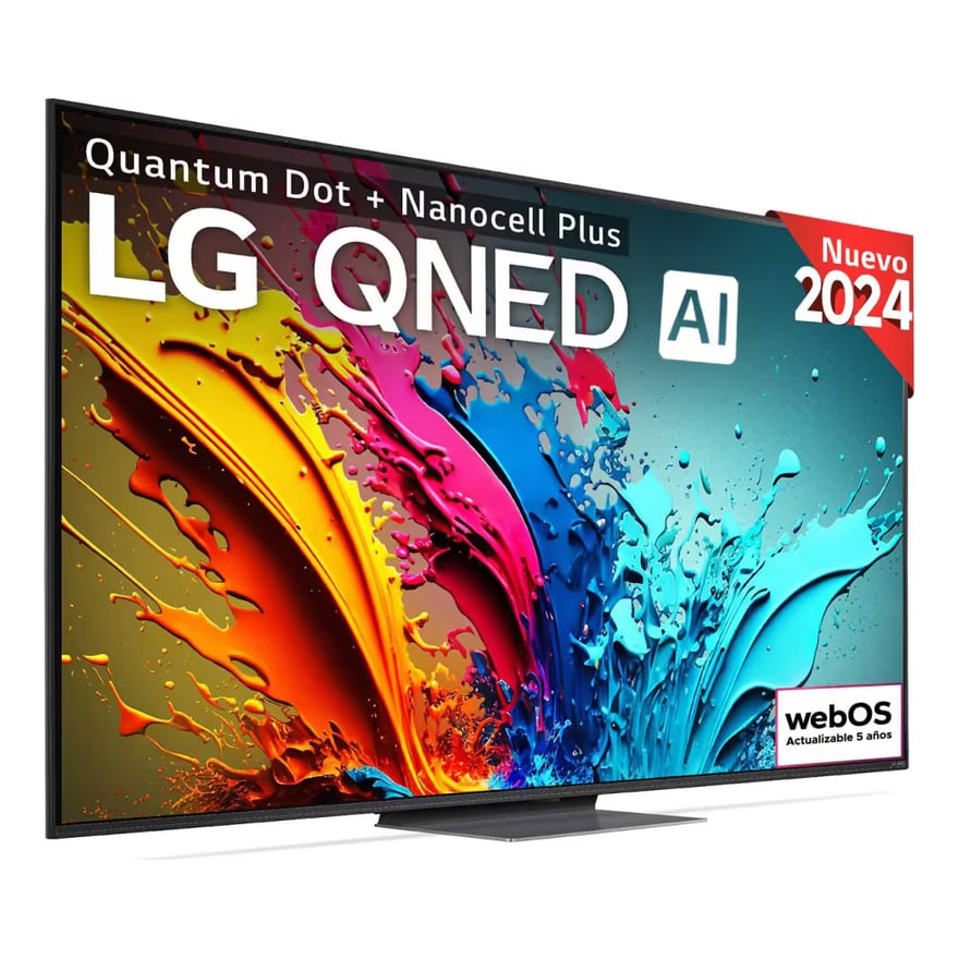 Televisor LG 75 Pulg. QNED AI 4K UHD Smart Wifi BT 3HDMI 2USB ThiinQ webOS 23 Negro