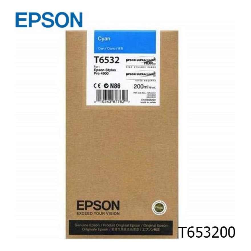 CARTUCHO EPSON T653200 STYLUS PRO 4900 CIAN 200ML